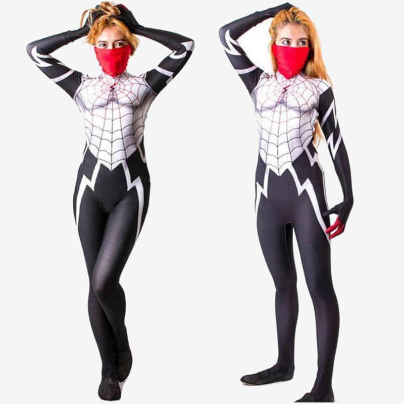 Spider-Man Silk Cindy Moon Cosplay Costume Jumpsuit Bodysuit For Kids Adult Unibuy