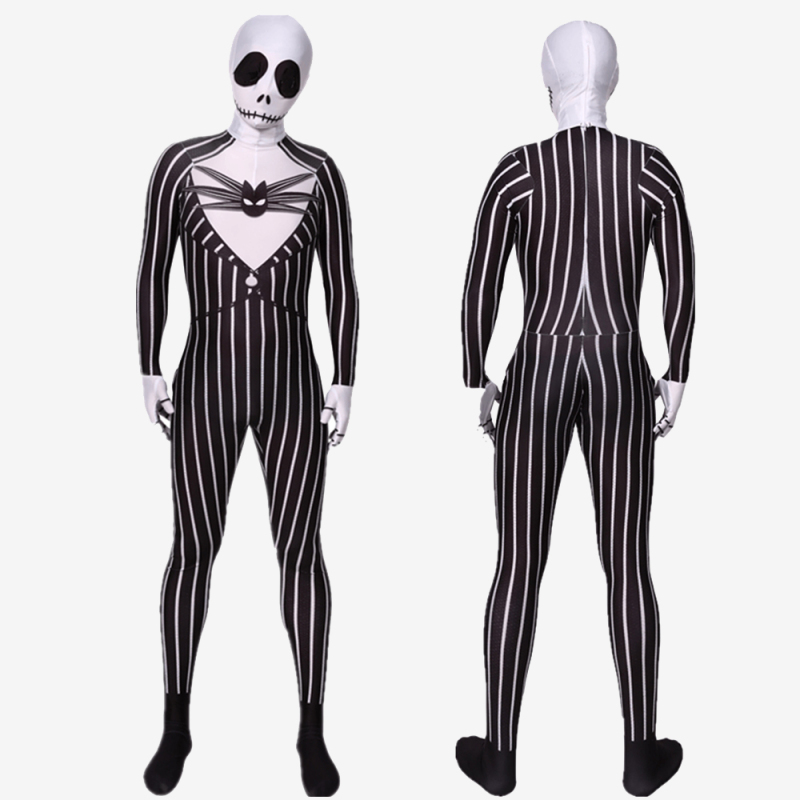 Jack Skellington Costume Cosplay Suit The Nightmare Before Christmas Halloween Jumpsuit Unibuy