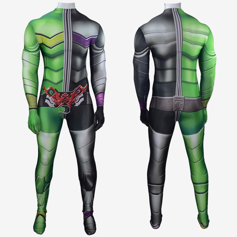 Anime Kamen Rider W Cyclone Joker Cosplay Costume Jumpsuit Bodysuit Unibuy