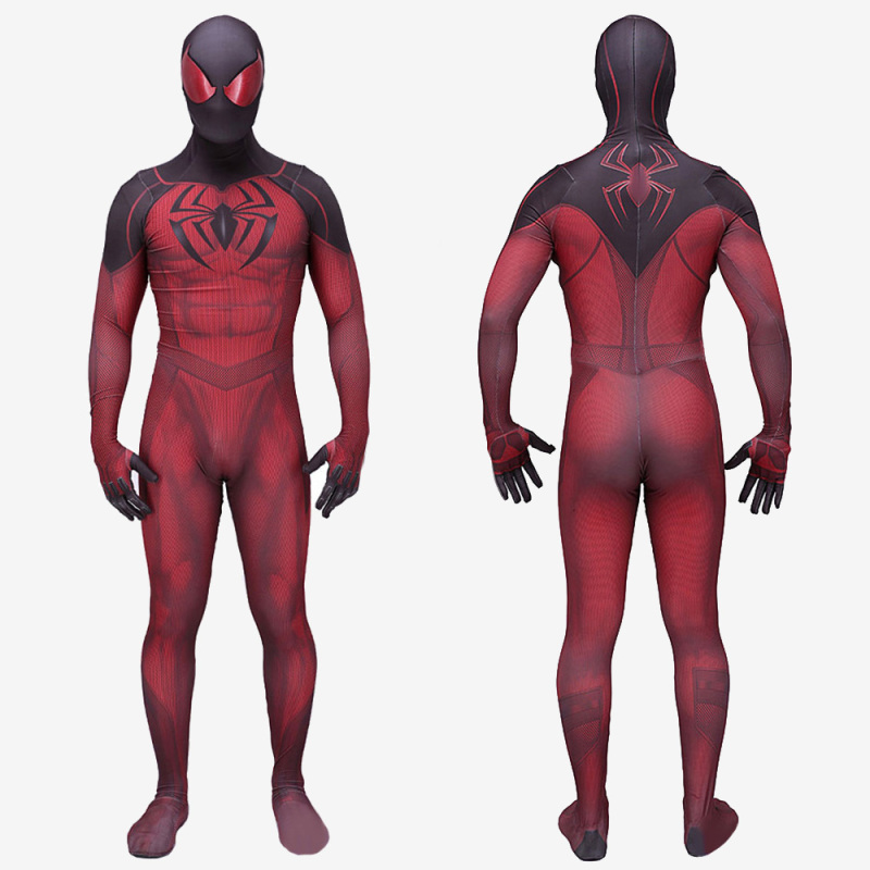 Spider-Man PS4 Costume Cosplay Scarlet Spider II Suit Unibuy