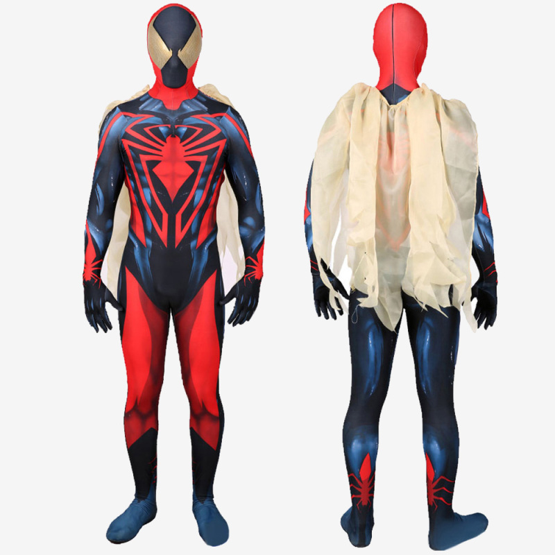 Spiderman Unlimited Costume Cosplay Suit With Cloak Peter Parker Unibuy