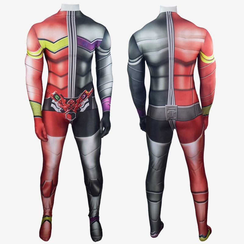 Anime Kamen Rider W Heat Metal Cosplay Costume Jumpsuit Bodysuit Unibuy