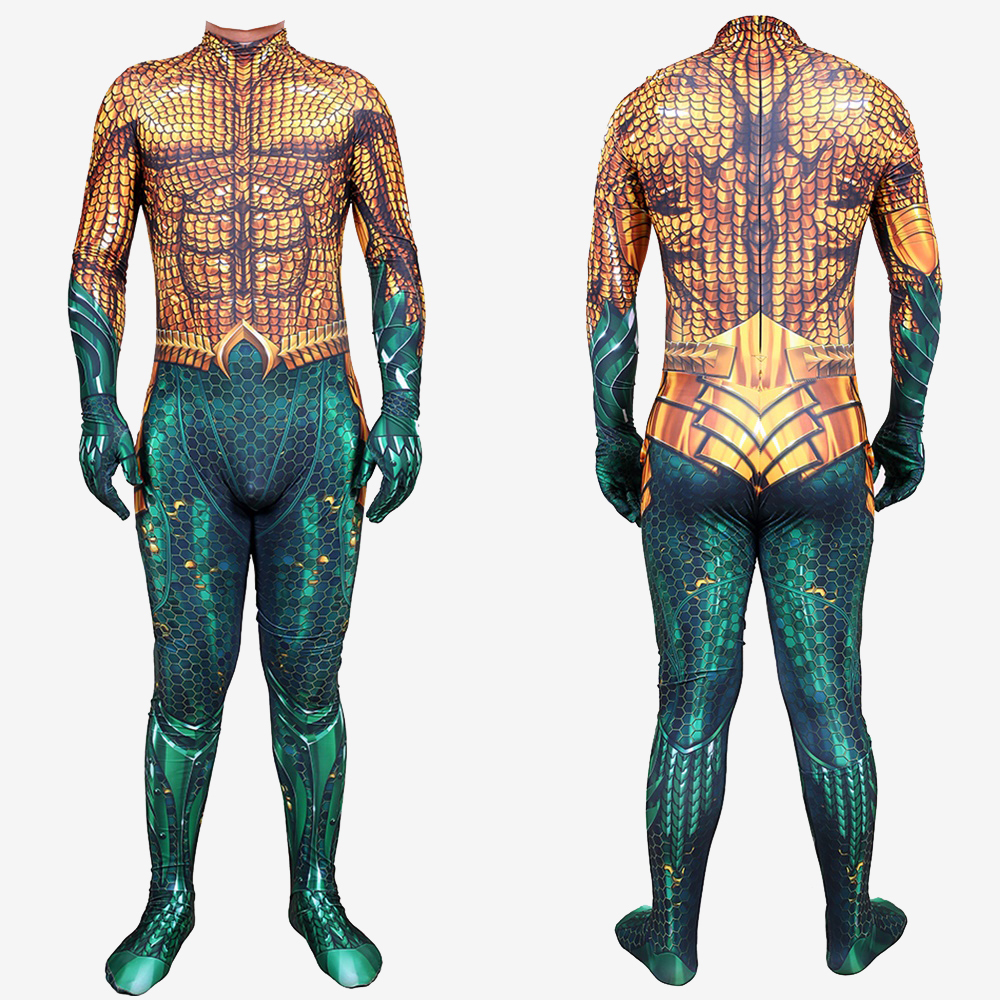 Justice League Aquaman Second Skin Suit Costume Cosplay Bodysuit Jumpsuit Ver.2 Unibuy