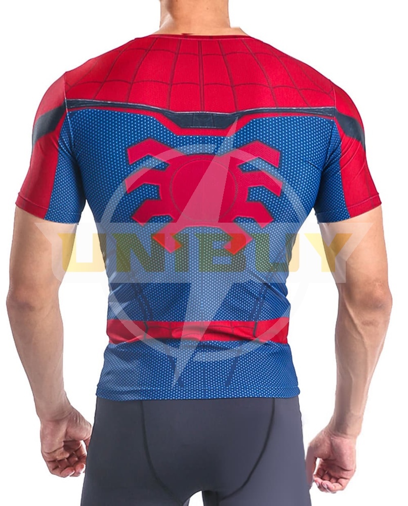 Spider-Man: Homecoming Costume Cosplay Sport Running Short Sleeve Suit For Kids Adult Unibuy