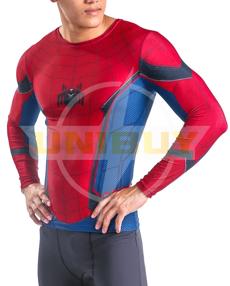 Spider-Man: Homecoming Costume Cosplay Sport Running Long Sleeve Suit For Kids Adult Unibuy