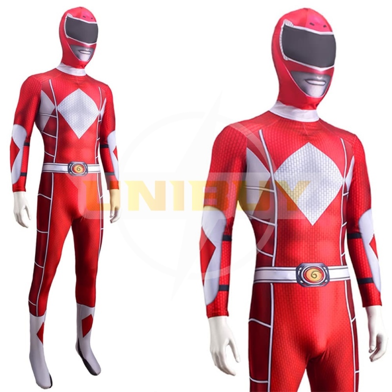 Mighty Morphin Power Rangers Red Ranger Jumpsuit For Kids Adult Unibuy