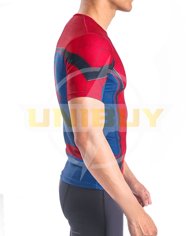 Spider-Man: Homecoming Costume Cosplay Sport Running Short Sleeve Suit For Kids Adult Unibuy