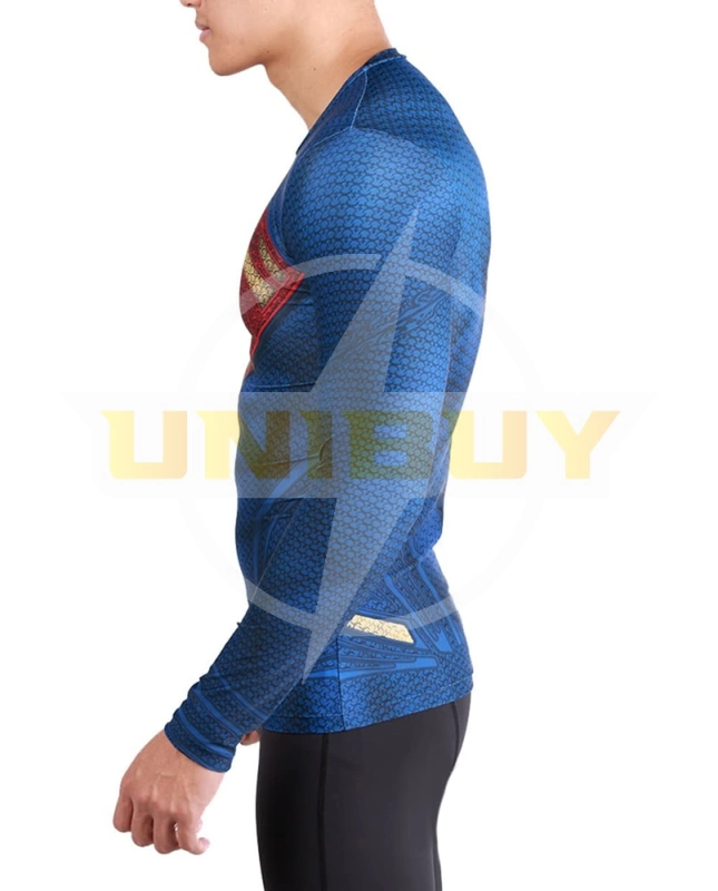 Man of Steel Superman Costume Cosplay Clark Kent Long Short Sleeve Suit Unibuy