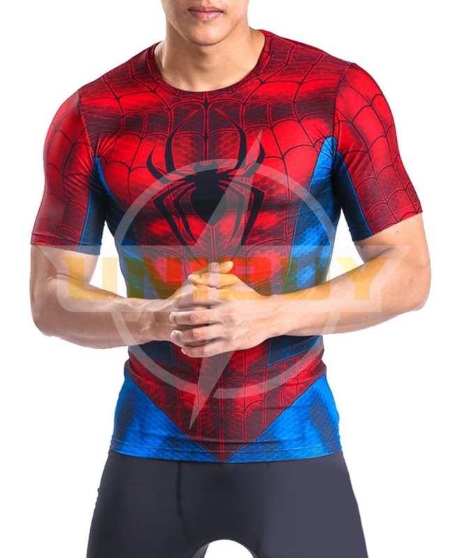 The Amazing Spider-Man Costume Cosplay Sport Running Short Sleeve Suit For Kids Adult Unibuy