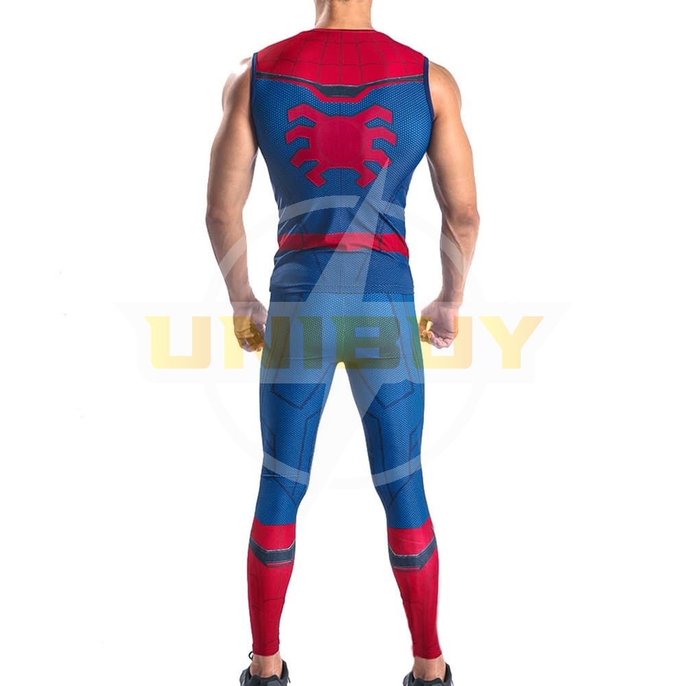 Spider-Man: Homecoming Costume Cosplay Sport Running Suit For Kids Adult Unibuy