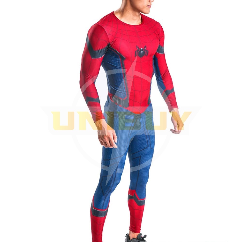 Spider-Man: Homecoming Costume Cosplay Sport Running Long Sleeve Suit For Kids Adult Unibuy