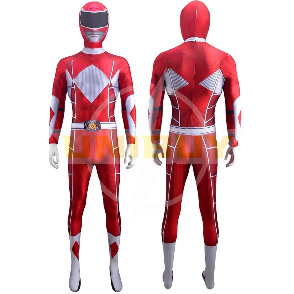 Mighty Morphin Power Rangers Red Ranger Jumpsuit For Kids Adult Unibuy