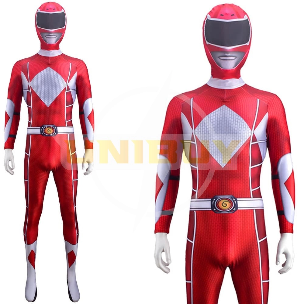 Mighty Morphin Power Rangers Red Ranger Jumpsuit For Kids Adult Unibuy