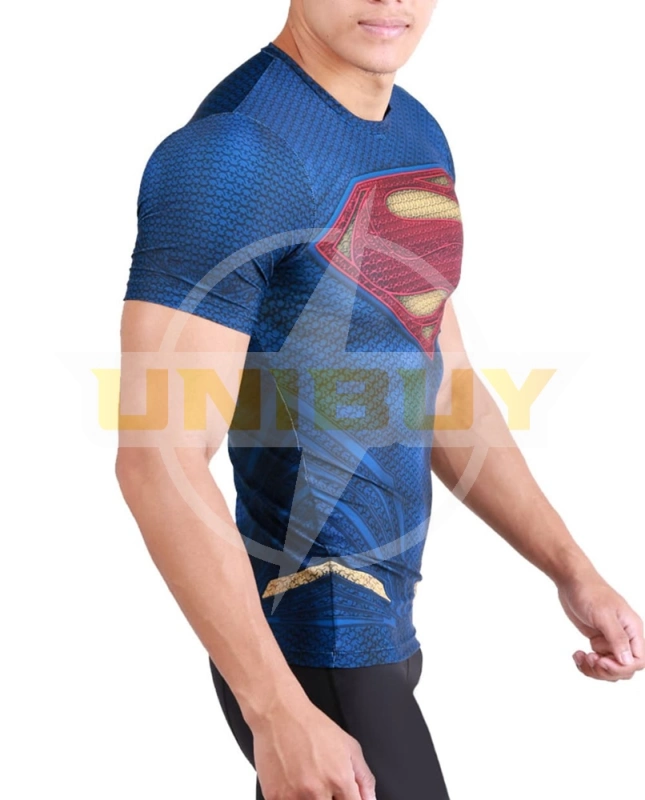 Man of Steel Superman Costume Cosplay Clark Kent Long Short Sleeve Suit Unibuy