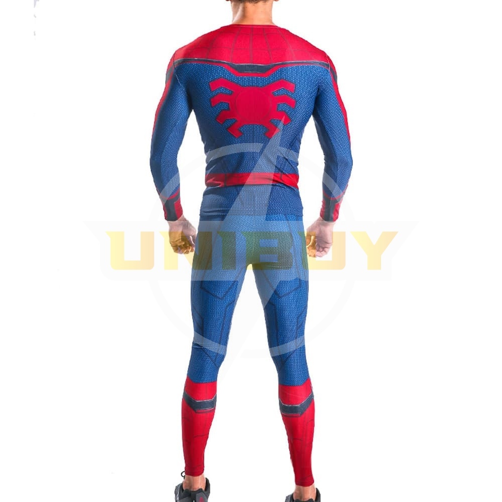 Spider-Man: Homecoming Costume Cosplay Sport Running Long Sleeve Suit For Kids Adult Unibuy