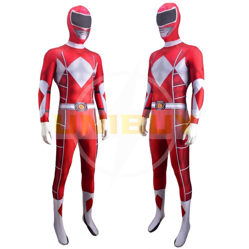 Mighty Morphin Power Rangers Red Ranger Jumpsuit For Kids Adult Unibuy