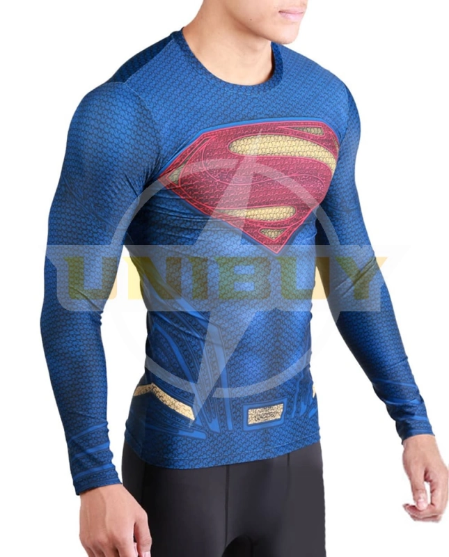 Man of Steel Superman Costume Cosplay Clark Kent Long Short Sleeve Suit Unibuy