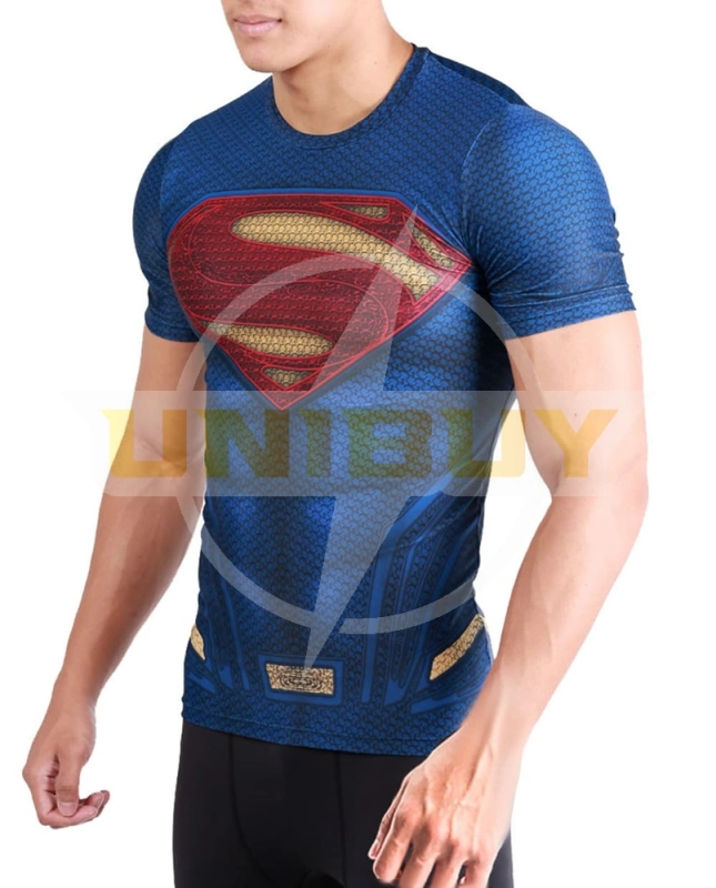 Man of Steel Superman Costume Cosplay Clark Kent Long Short Sleeve Suit Unibuy