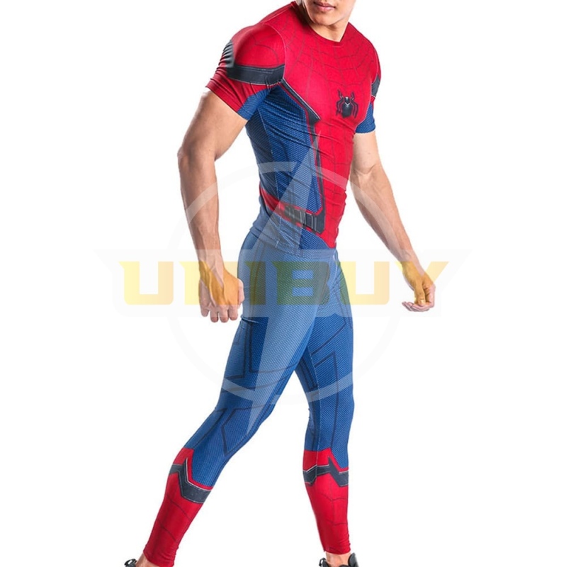 Spider-Man: Homecoming Costume Cosplay Sport Running Short Sleeve Suit For Kids Adult Unibuy