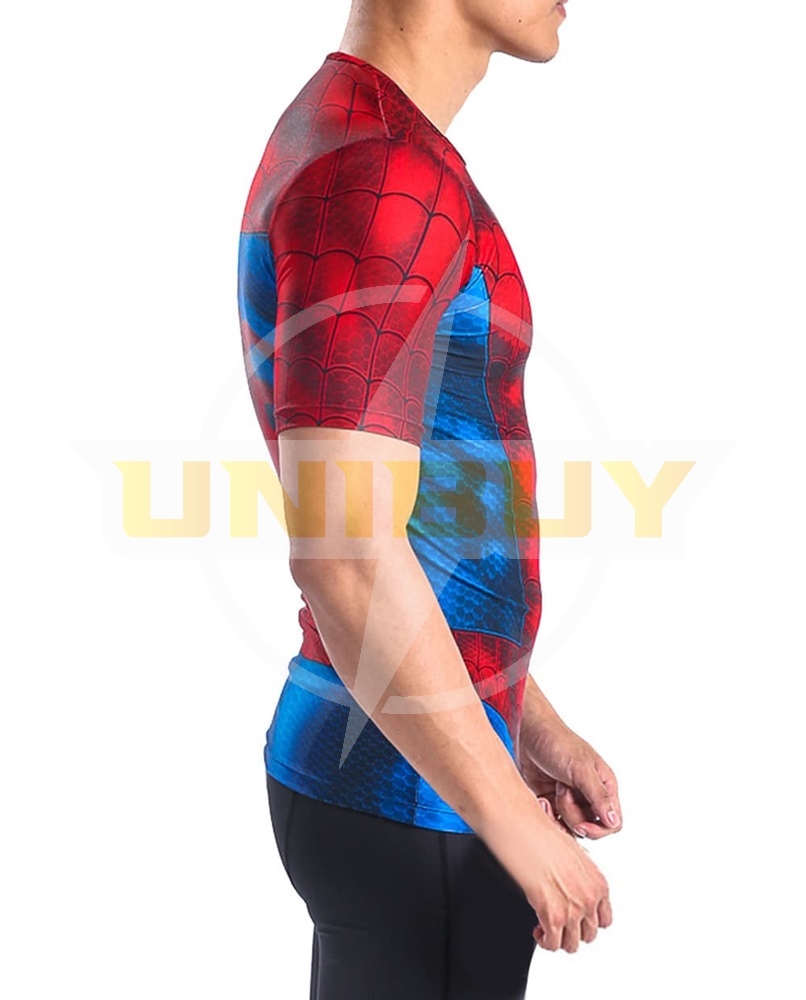 The Amazing Spider-Man Costume Cosplay Sport Running Short Sleeve Suit For Kids Adult Unibuy
