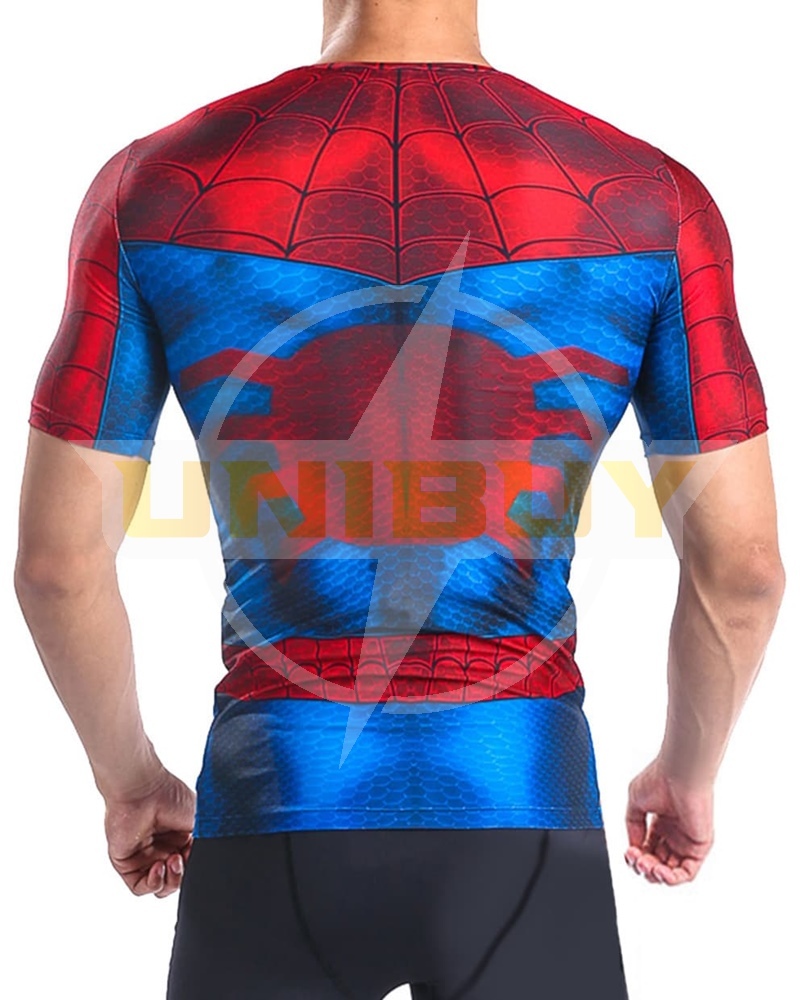 The Amazing Spider-Man Costume Cosplay Sport Running Short Sleeve Suit For Kids Adult Unibuy