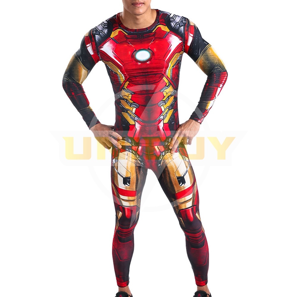 Avengers Iron Man Suit Costume Cosplay Sport Jumpsuit Bodysuit For Kids Adult Unibuy