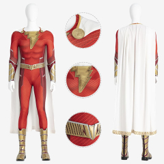 Shazam 2 Fury of the Gods Costume Cosplay Suit Billy Batson Unibuy