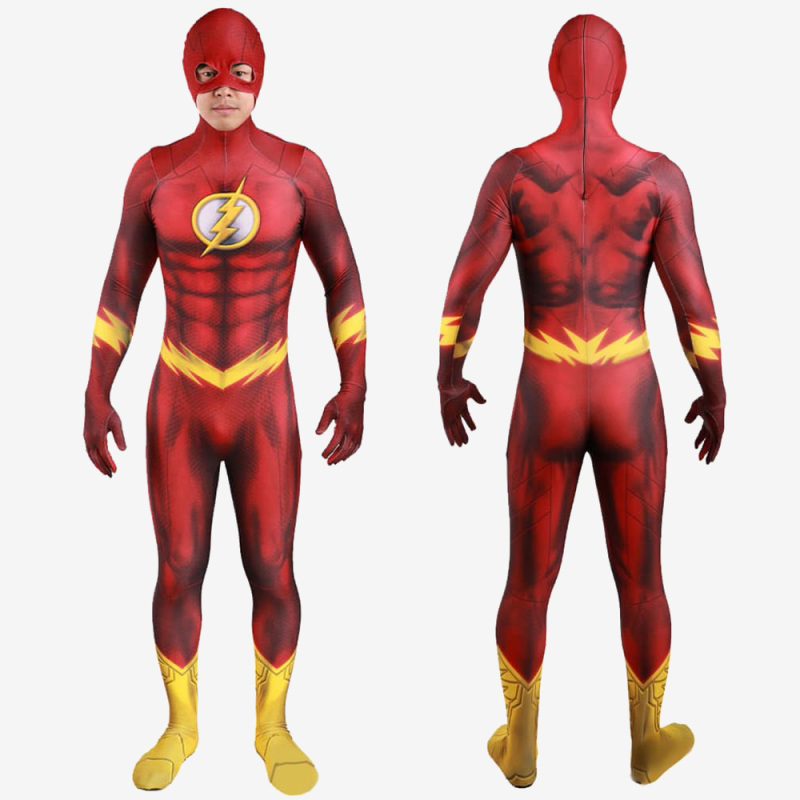 The Flash Barry Allen Costume Cosplay Suit Anime Version Unibuy