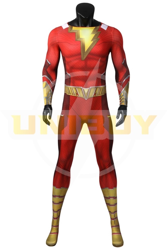 Shazam Fury of the Gods Costume Cosplay Bodysuit Billy Batson Ver 1 Unibuy