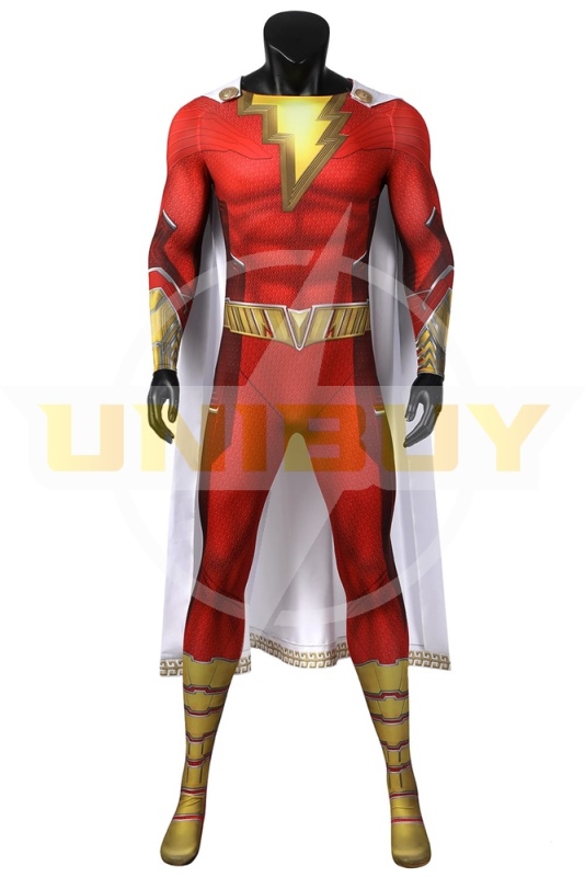 Shazam Fury of the Gods Costume Cosplay Bodysuit Billy Batson Ver 1 Unibuy