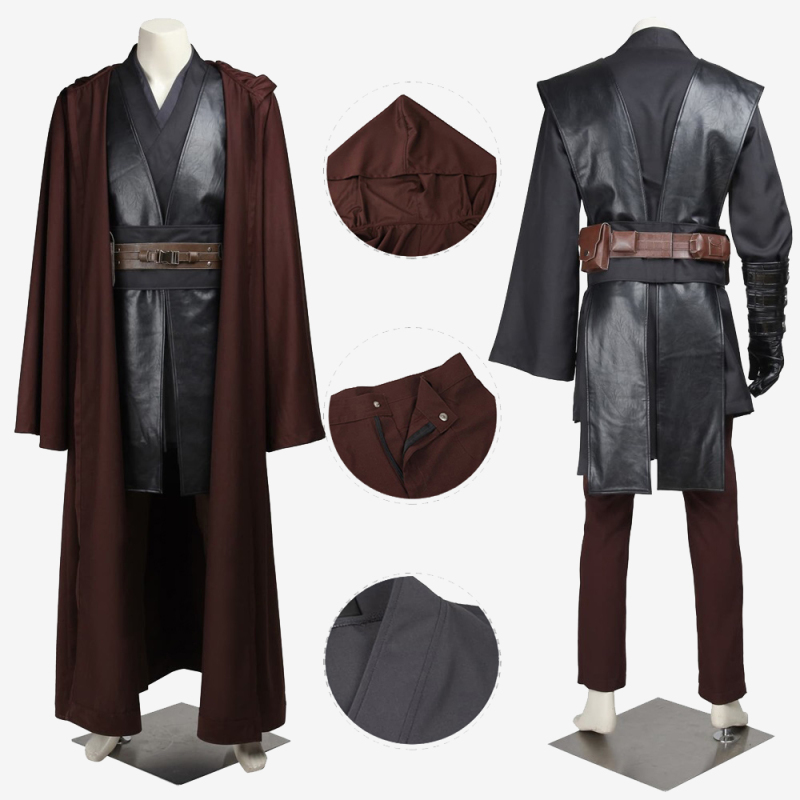 Star Wars Jedi Knight Anakin Skywalker Costume Cosplay Coat Brown Unibuy