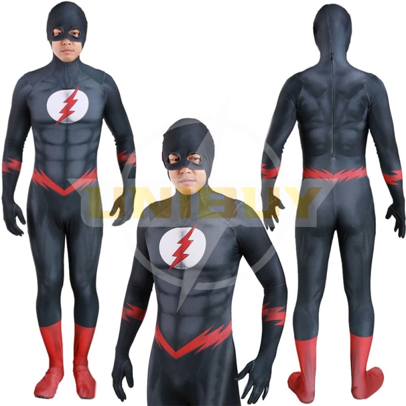 Black Flash Costume Cosplay Jumpsuit For Kids Adult Unibuy