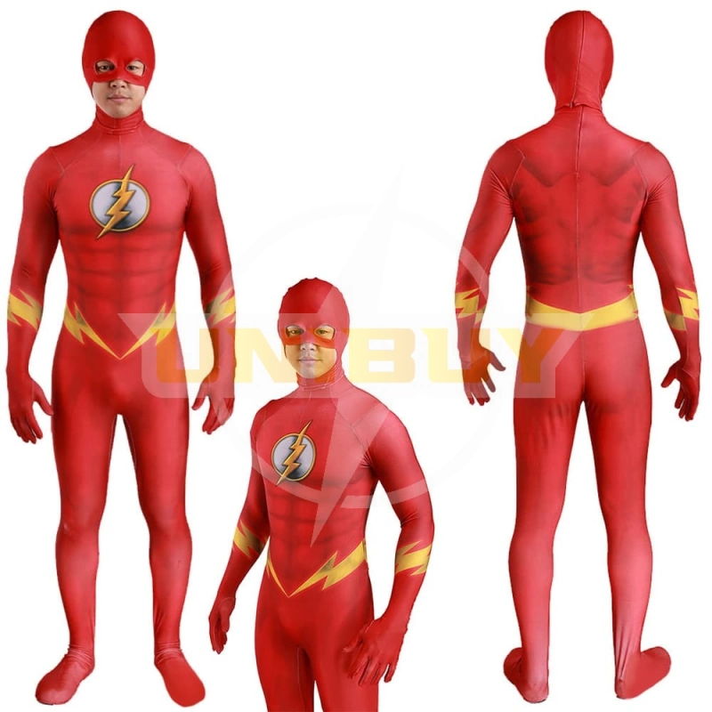 The Flash Speed Force Costume Cosplay Suit Bodysuit For Kids Adult Unibuy