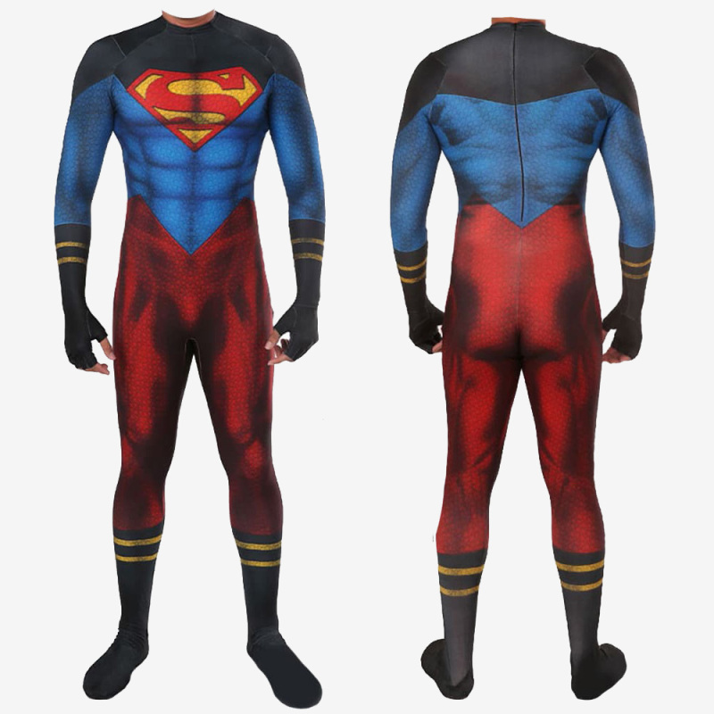 Young Justice Superboy Cosplay Costume Kon-El Jumpsuit Bodysuit Unibuy