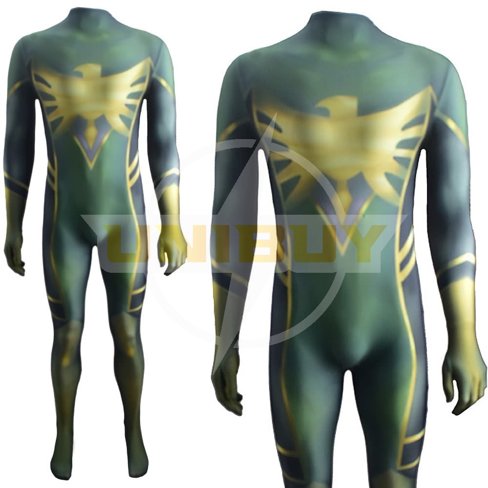 Overwatch Mercy Dark Phoenix Crossover Cosplay Costume Jean Grey Jumpsuit Unibuy