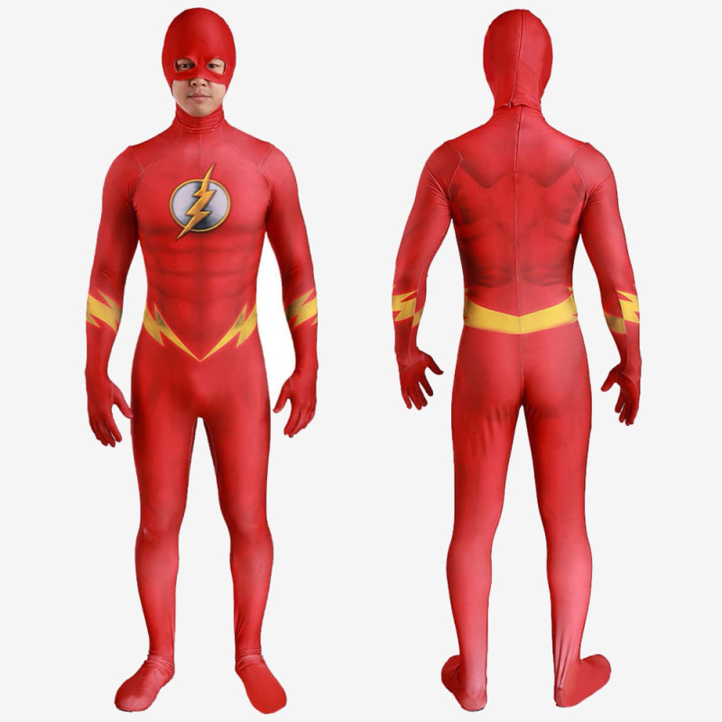 The Flash Speed Force Costume Cosplay Suit Bodysuit For Kids Adult Unibuy