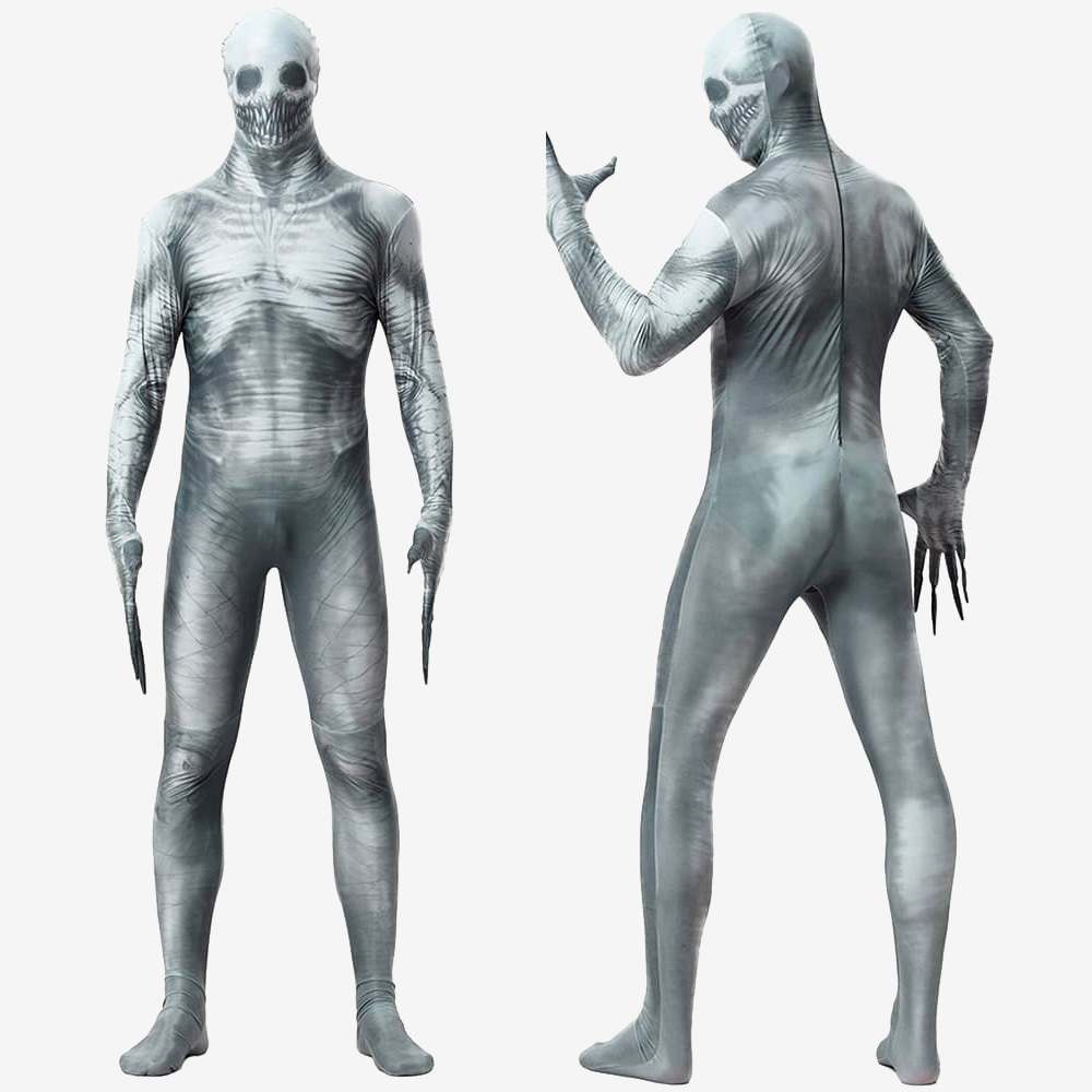 Halloween Mummy Zombie Cosplay Costume Horror Skull Jumpsuit Bodysuit Unibuy