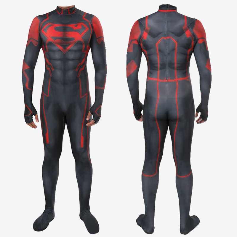 New 52 Superboy Costume Cosplay Kon-El Bodysuit Unibuy