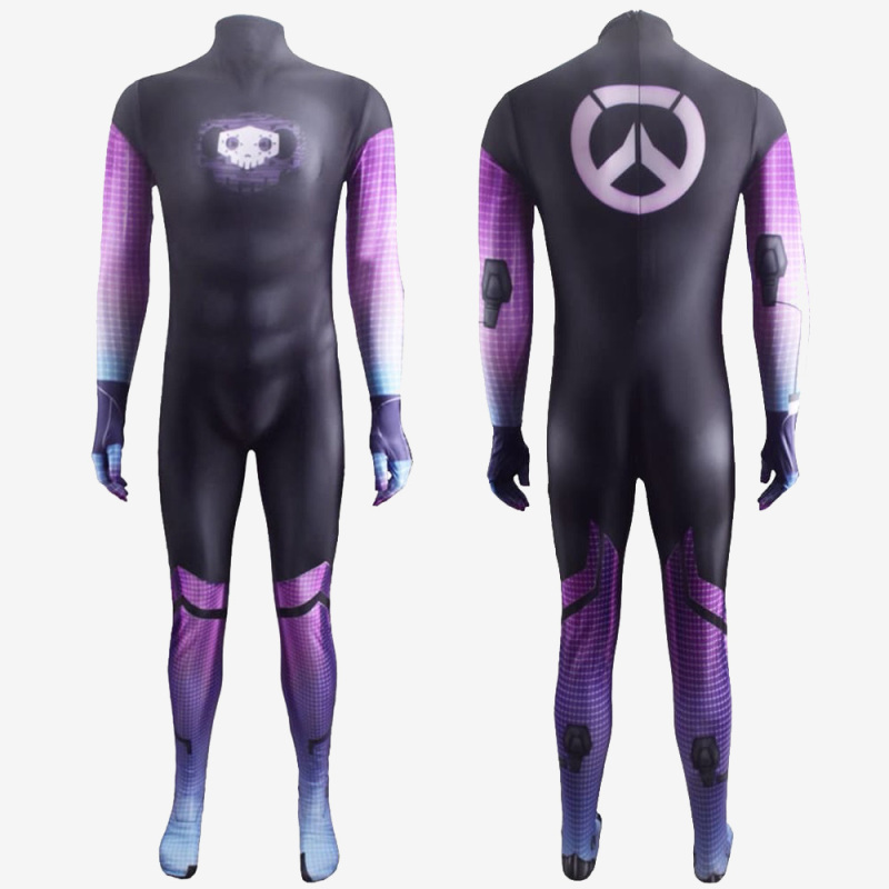 Overwatch OW Sombra Suit Cosplay Costume For Kids Adult Unibuy