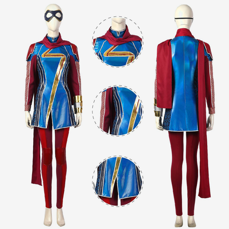 Ms. Marvel Costume Cosplay Suit Kamala Khan Cloak Ver.1 Unibuy