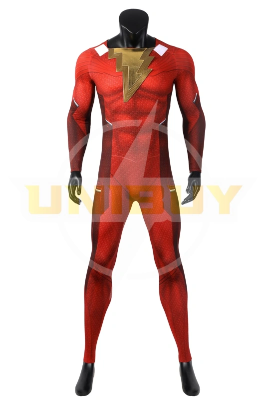 Shazam Fury of the Gods Costume Cosplay Billy Batson Bodysuit Ver 2 Unibuy