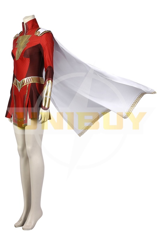 Shazam Fury of the Gods Lady Shazam Costume Cosplay Suit Mary Marvel Cloak Unibuy