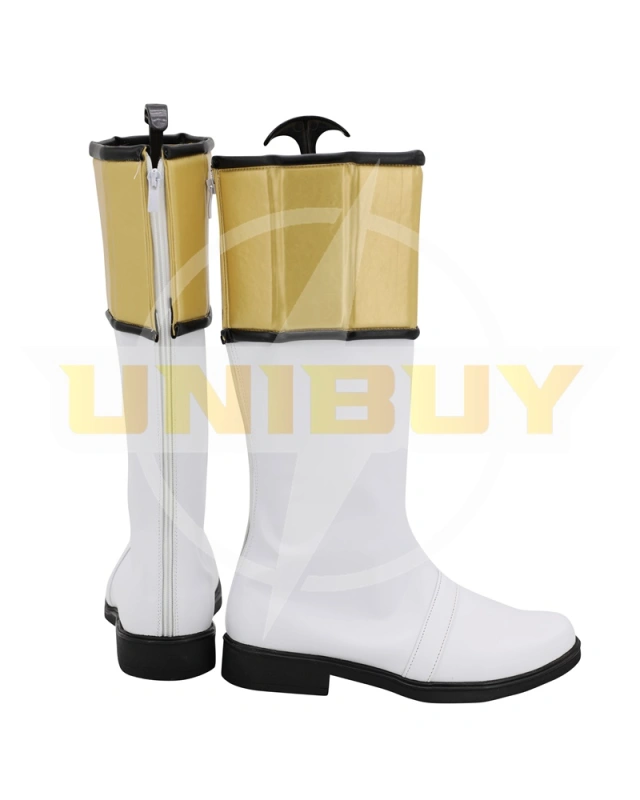 Mighty Morphin Power Rangers White Ranger Shoes Cosplay Men Boots Ver 1 Unibuy