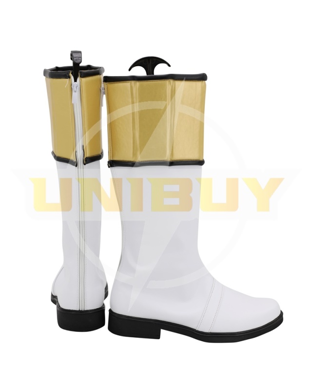 Mighty Morphin Power Rangers White Ranger Shoes Cosplay Men Boots Ver 1 Unibuy