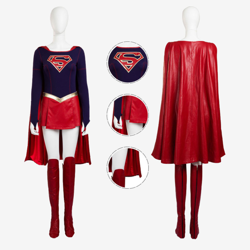 Supergirl Costume Cosplay Dress Kara Zor-El Danvers