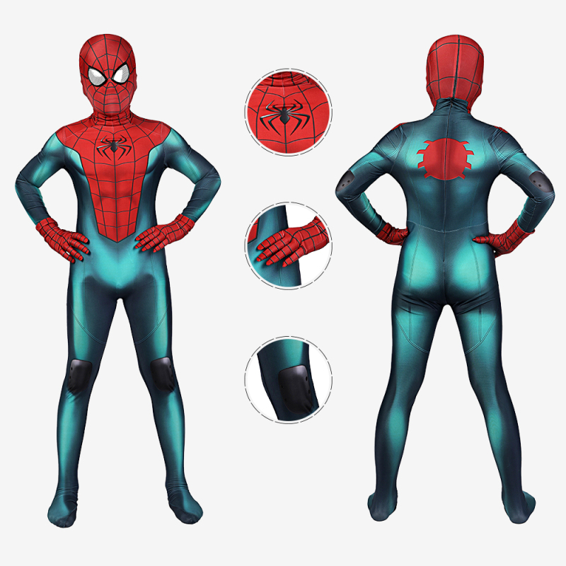 Spider-Man Miles Morales Costume Cosplay Kids Jumpsuit Unibuy