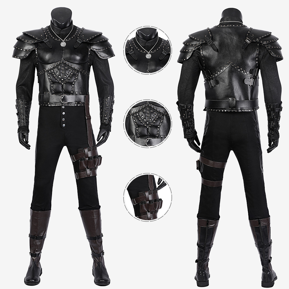 The Witcher 2 Geralt of Rivia Costume Cosplay Suit Unibuyplus