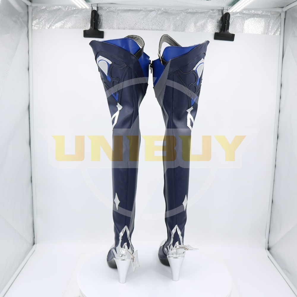 Genshin Impact Eula Shoes Cosplay Long Boots Ver. 1 Unibuy