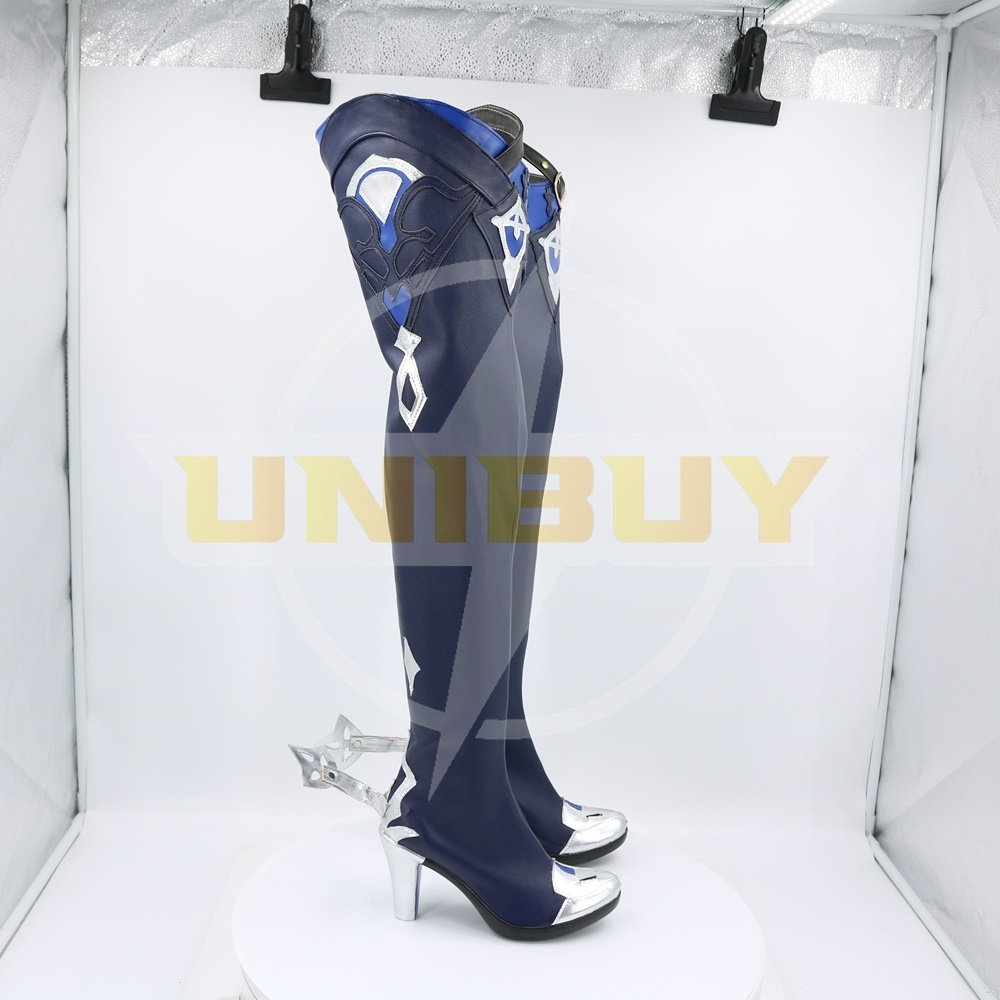 Genshin Impact Eula Shoes Cosplay Long Boots Ver. 1 Unibuy
