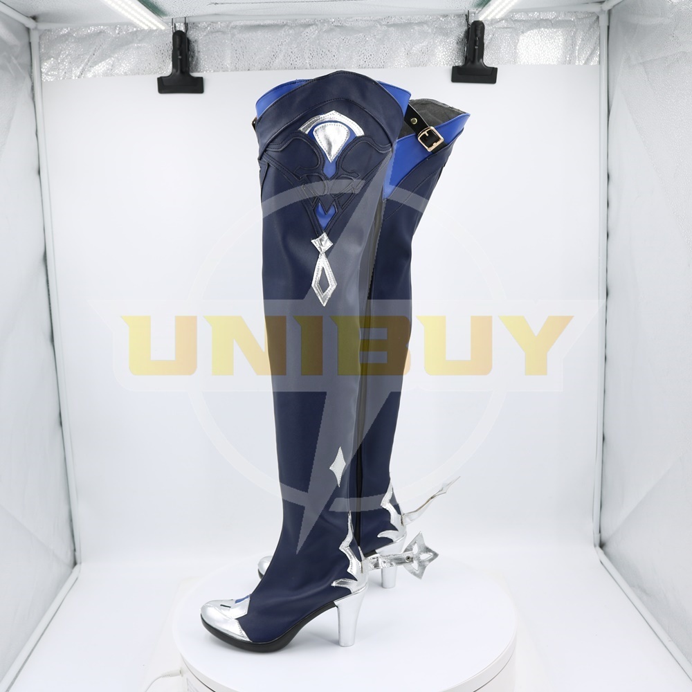 Genshin Impact Eula Shoes Cosplay Long Boots Ver. 1 Unibuy